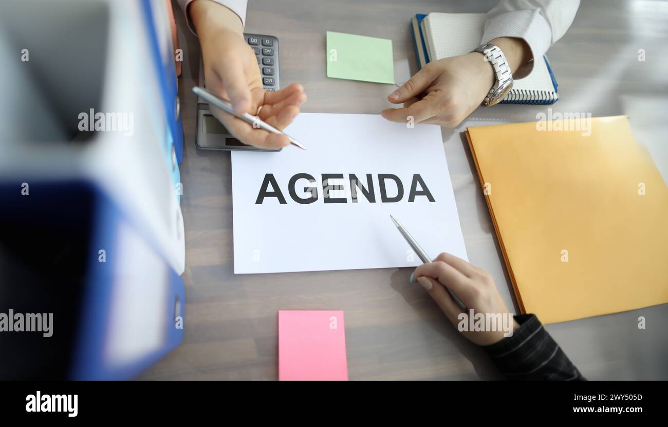 Goal setting meeting hi-res stock photography and images - Alamy