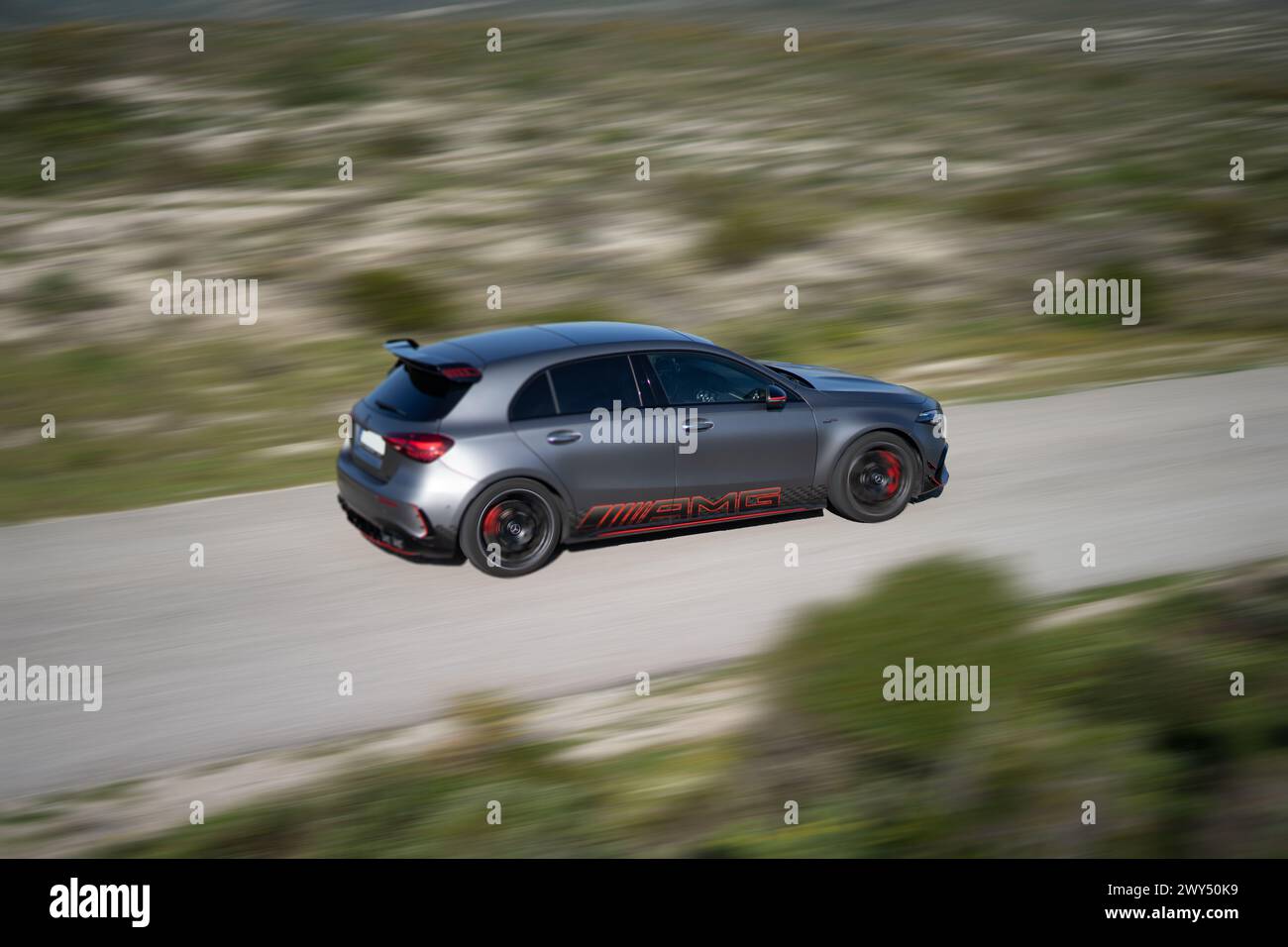 Mercedes-AMG A45s. The sports car from the AMG division of Mercedes ...