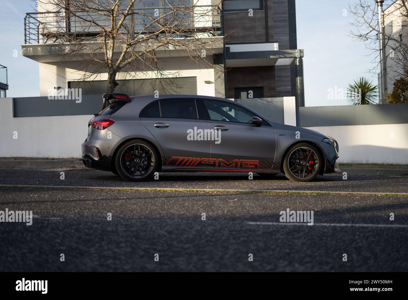 Mercedes-AMG A45s. The sports car from the AMG division of Mercedes ...