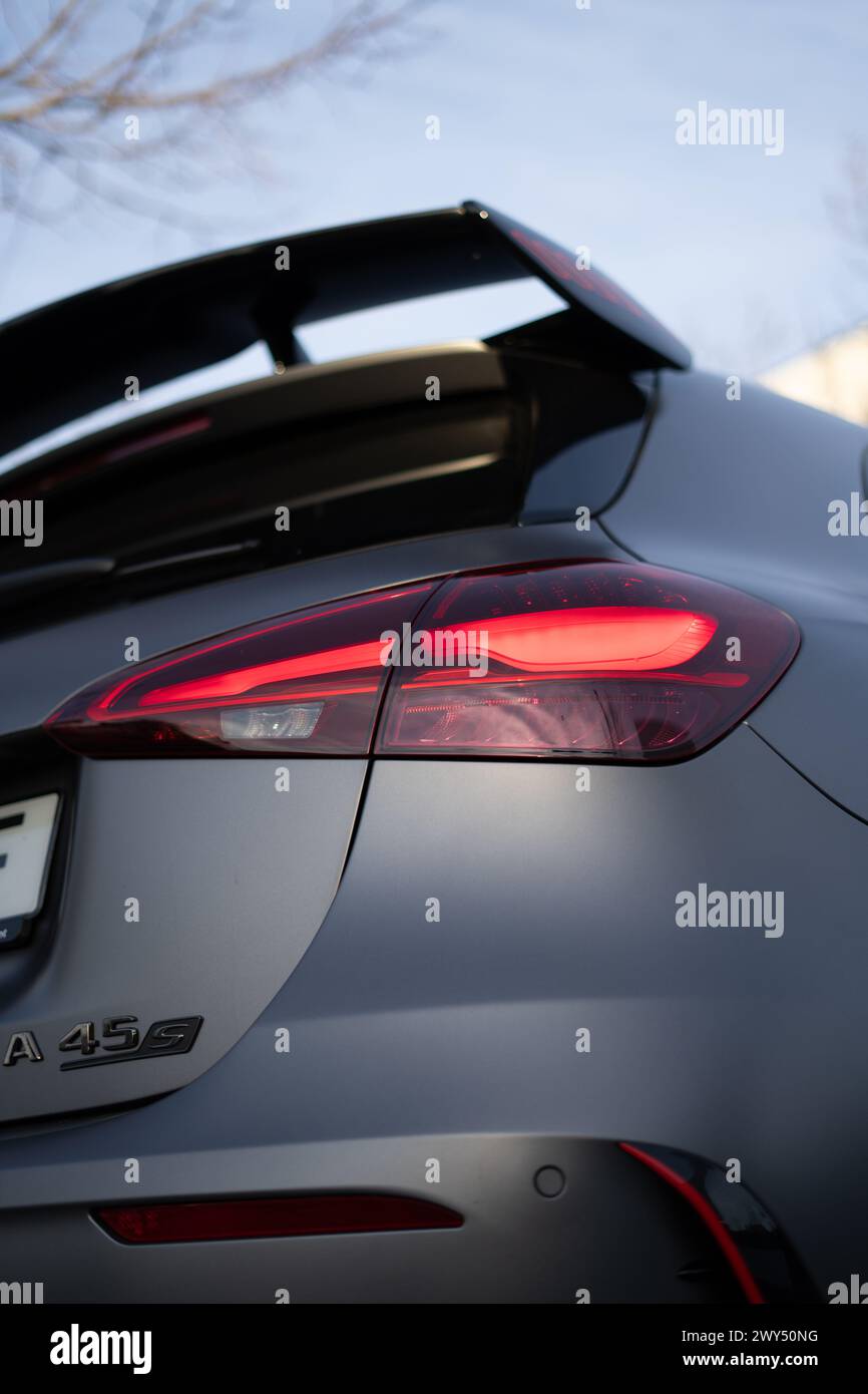 Mercedes-AMG A45s. The sports car from the AMG division of Mercedes ...