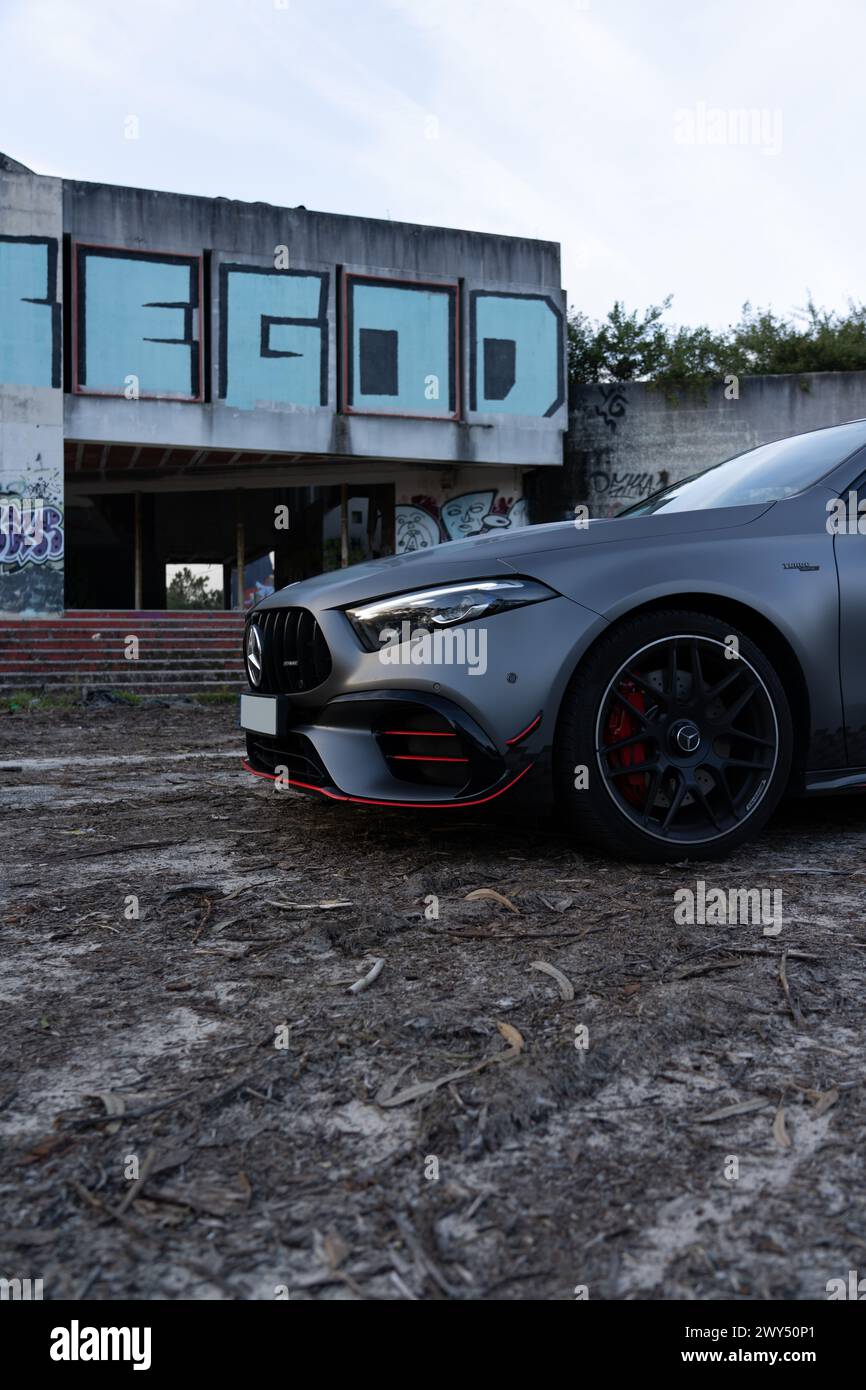 Mercedes-AMG A45s. The sports car from the AMG division of Mercedes ...