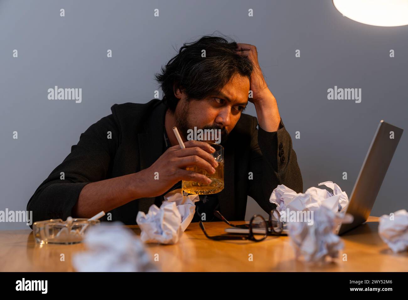 Stressed alcohol hi-res stock photography and images - Alamy
