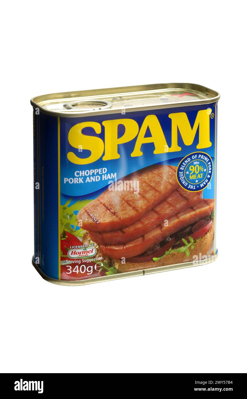 Tin of Spam Stock Photo