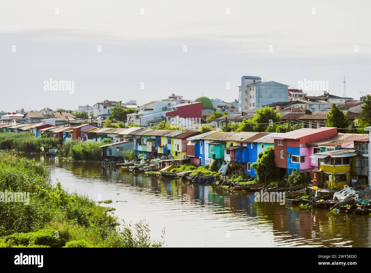 Bandar Anzali, Iran - 10th june, 2022: beautiful colorful iranian ...