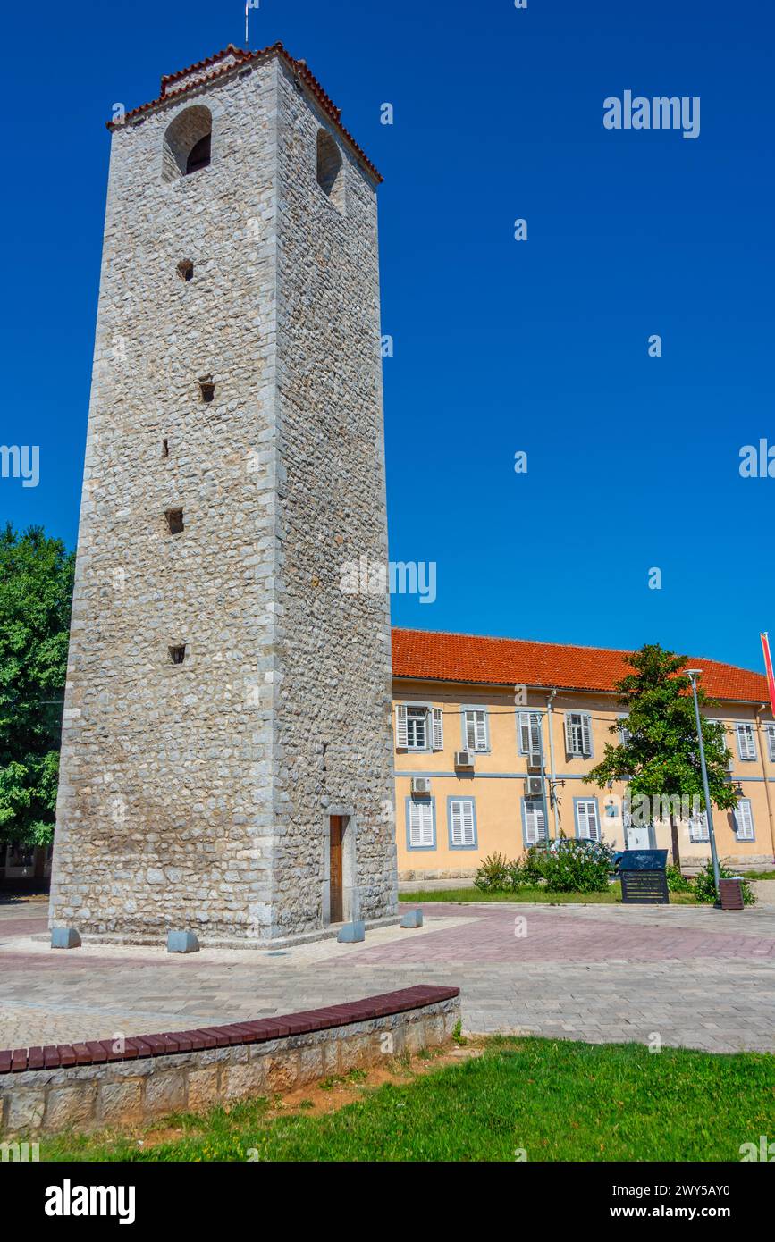 Sahat kula tower in capital of Montenegro Podgorica Stock Photo - Alamy