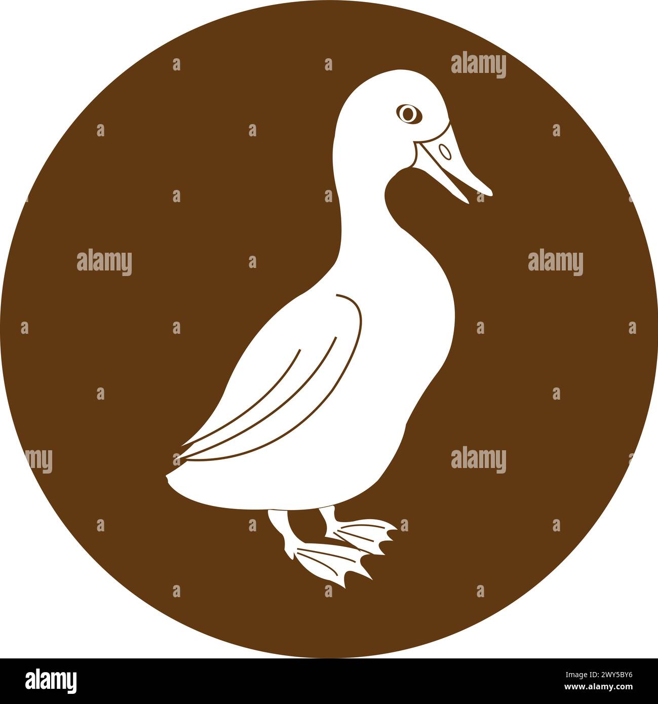Duck icon vector illustration symbol design Stock Vector