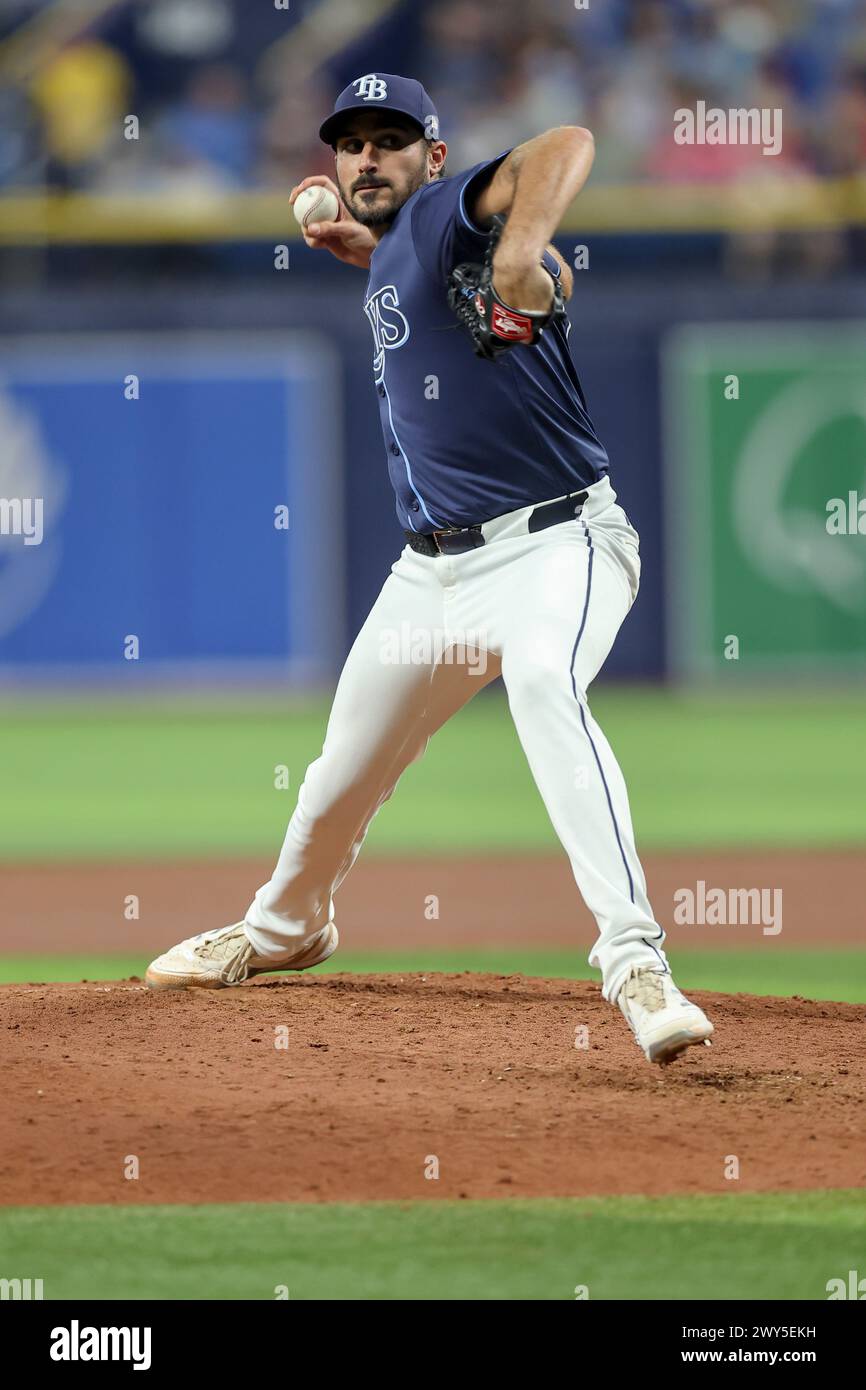 St. Petersburg, FL Tampa Bay Rays starting pitcher Zach Eflin (24