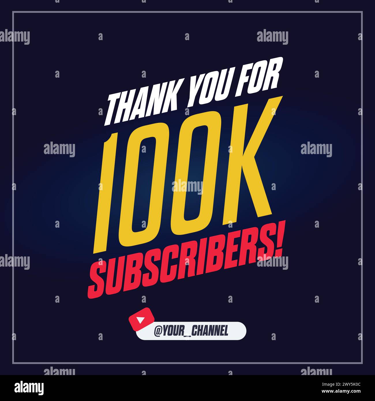 100k Subscribers Special, Modern Colorful Design for Celebration Banner Design. Subscribers Congratulations Background Social Media Concept Stock Vector