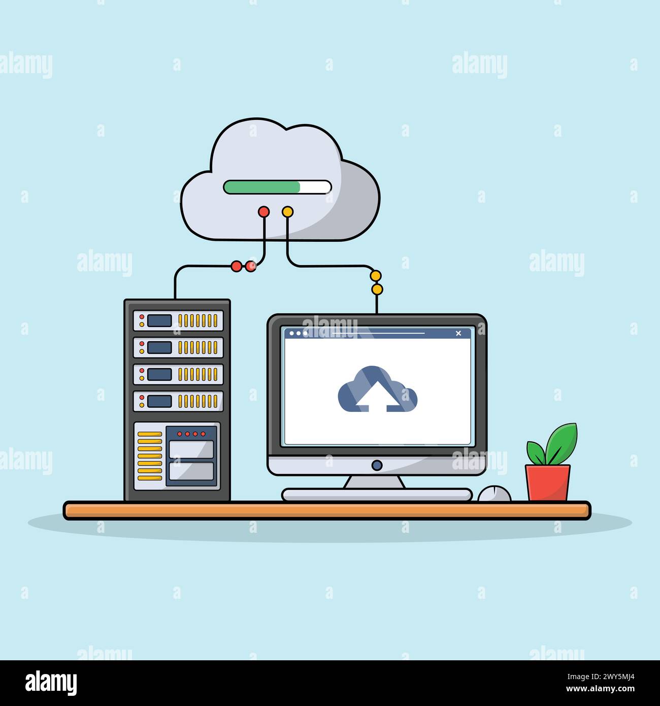 Data Transferring To The Server Concept Vector Illustration Stock alexis-kinzelin-author-at-microsoft-365-developer-blog