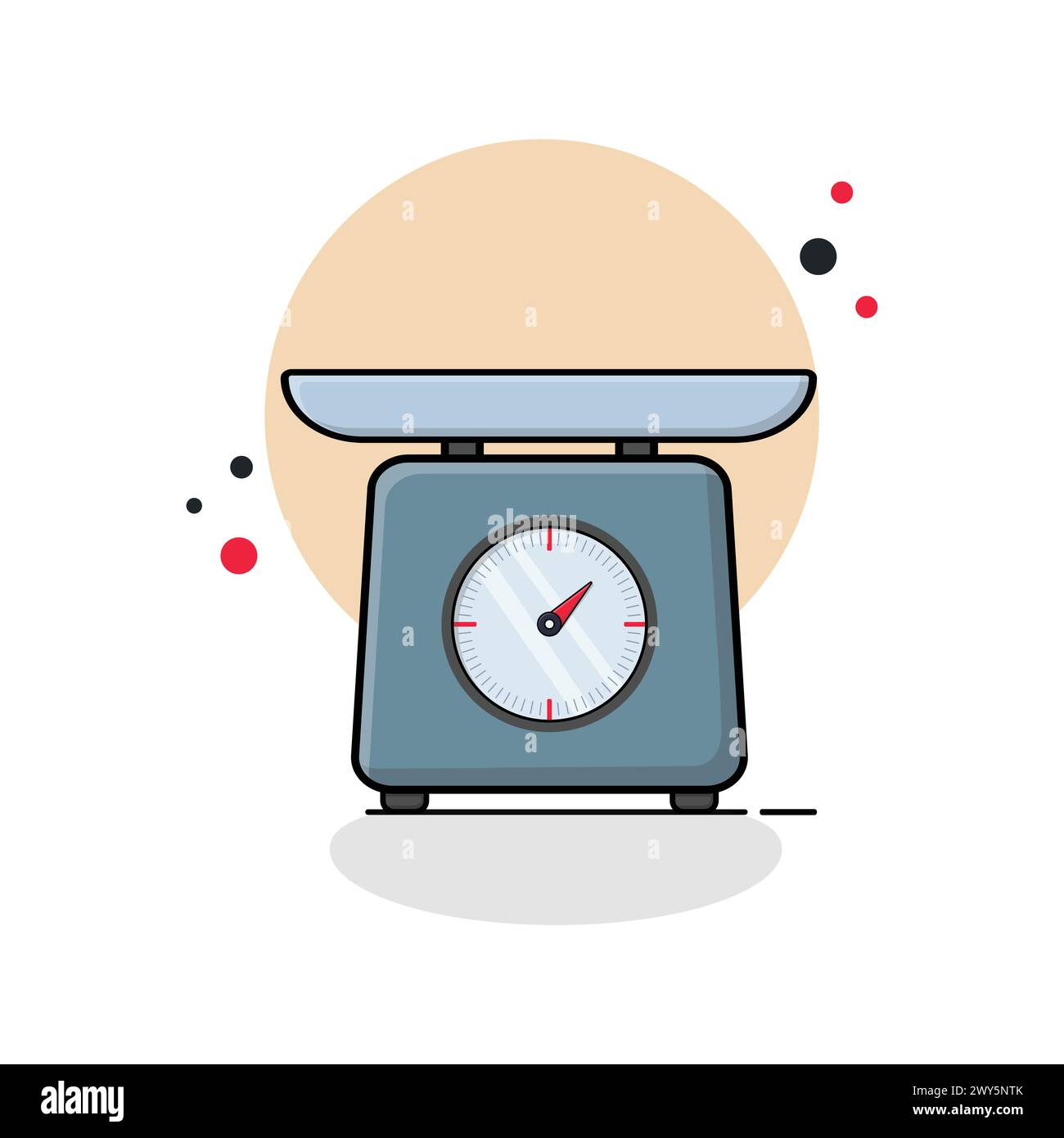 Mechanical Table Scale Vector Illustration Stock Vector Image & Art Alamy