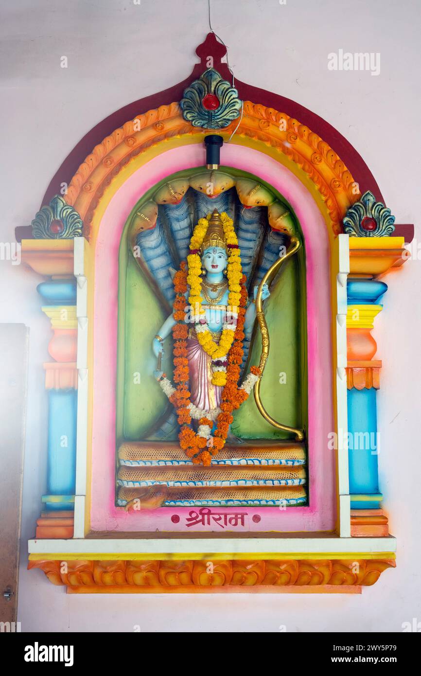 Indien, Goa, Siolim, Shri Laxmi Narayan Temple Stock Photo