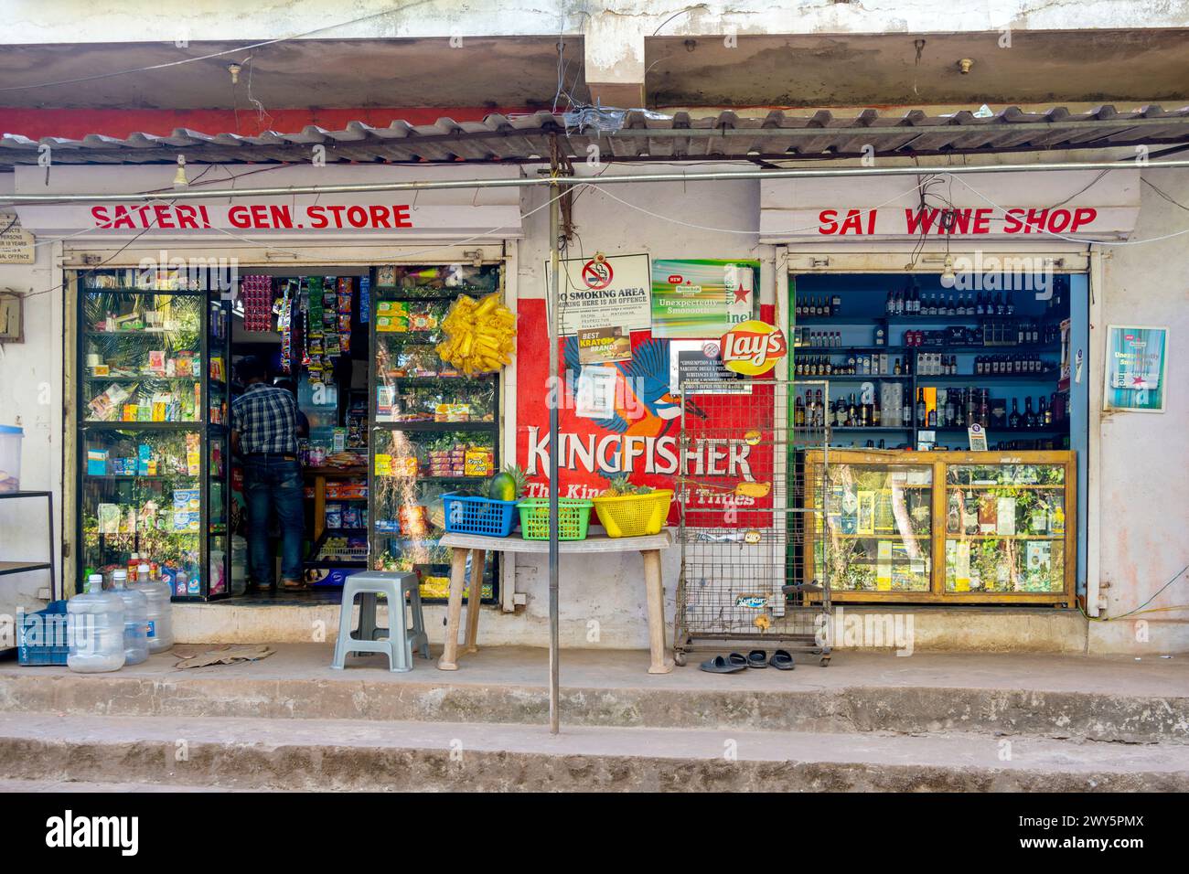 Indien, Goa, Arambol, Querim, Strassenszene Stock Photo