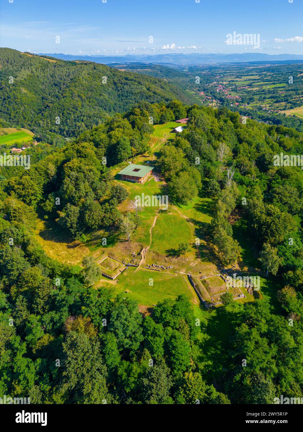 Dacian Fortress Costesti in Orastie mountains in Romania Stock Photo ...
