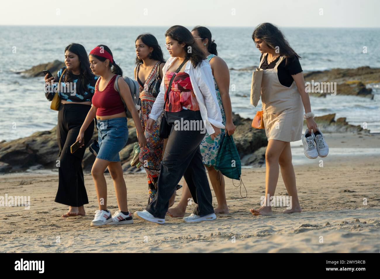 Indien Goa Anjuna Ozran Beach Little Vagator Beach Stock Photo Alamy