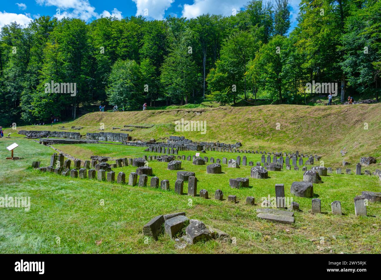 Dacian spiritual site Sarmizegetusa Regia in Romania Stock Photo