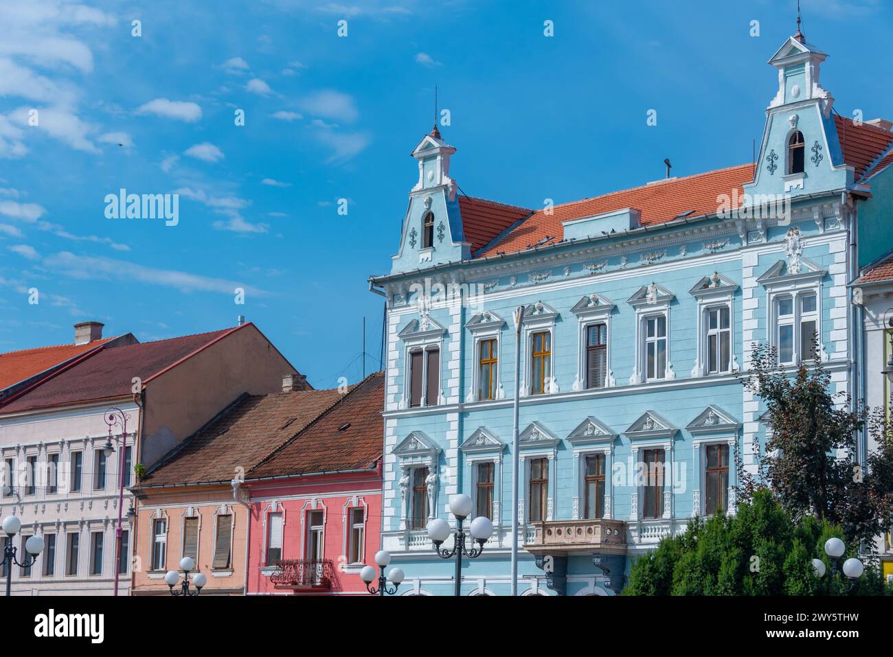 Historical Palace At The Revolution Boulevard In Arad Romania Stock historical-palace-at-the-revolution-boulevard-in-arad-romania-stock