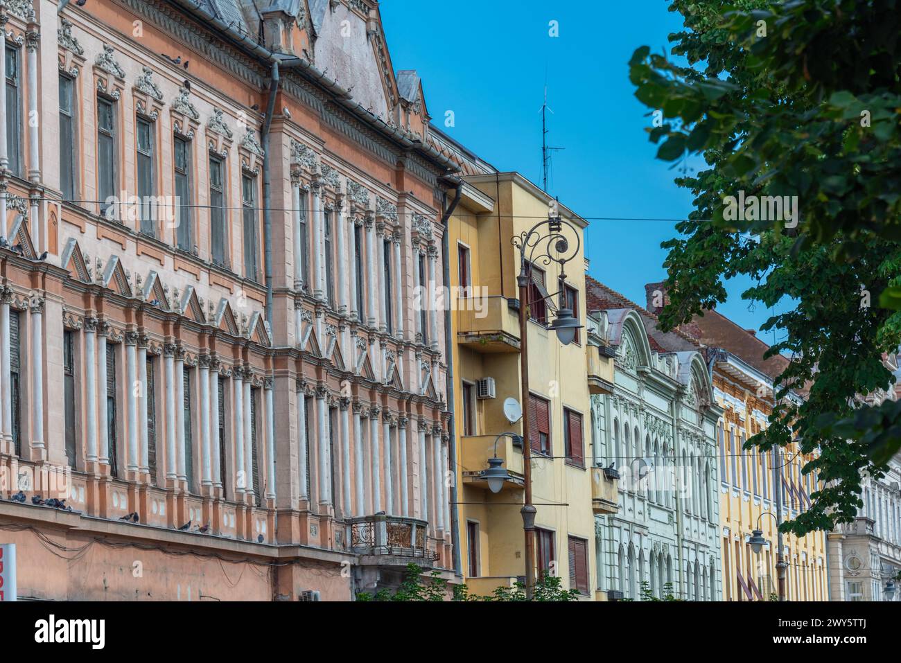 Historical Palace At The Revolution Boulevard In Arad Romania Stock historical-palace-at-the-revolution-boulevard-in-arad-romania-stock
