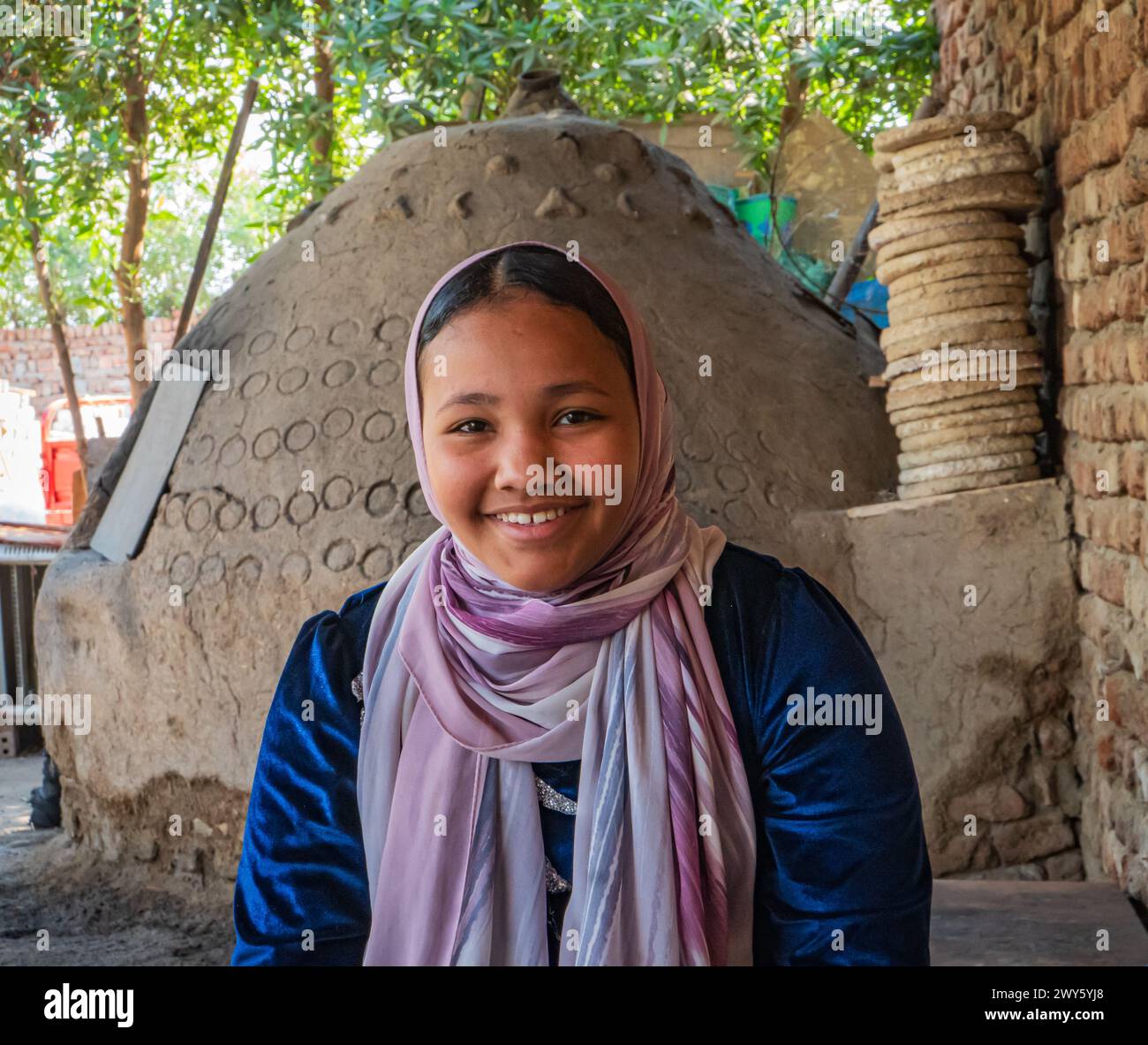 East Bank of the Nile River, Luxor, Egypt December 30, 2023 young