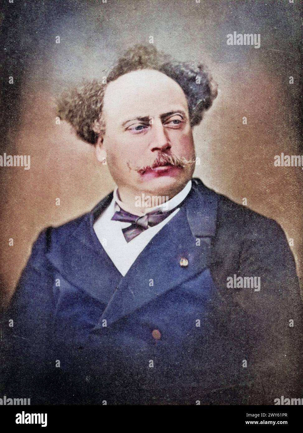 Alexandre Dumas der Jüngere, auch Dumas fils, geb. 27. Juli 1824 in Paris, gest. 27. November 1895 in Marly-le-Roi war ein französischer Romanschrifts Stock Photo