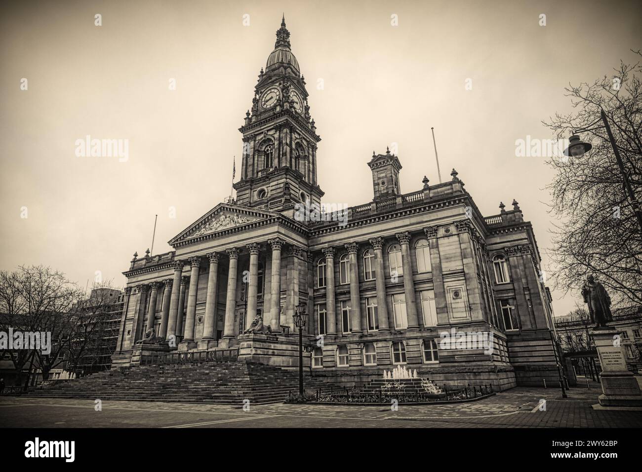 Bolton Town Hall, Bolton, Lancashire, England Stock Photo