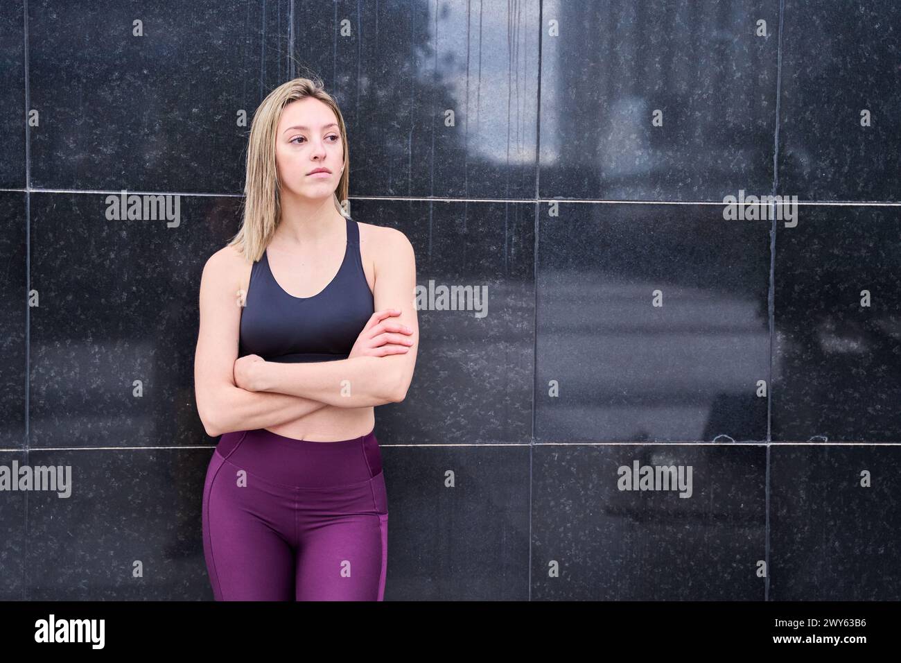 Muscular woman arms crossed hi-res stock photography and images - Alamy