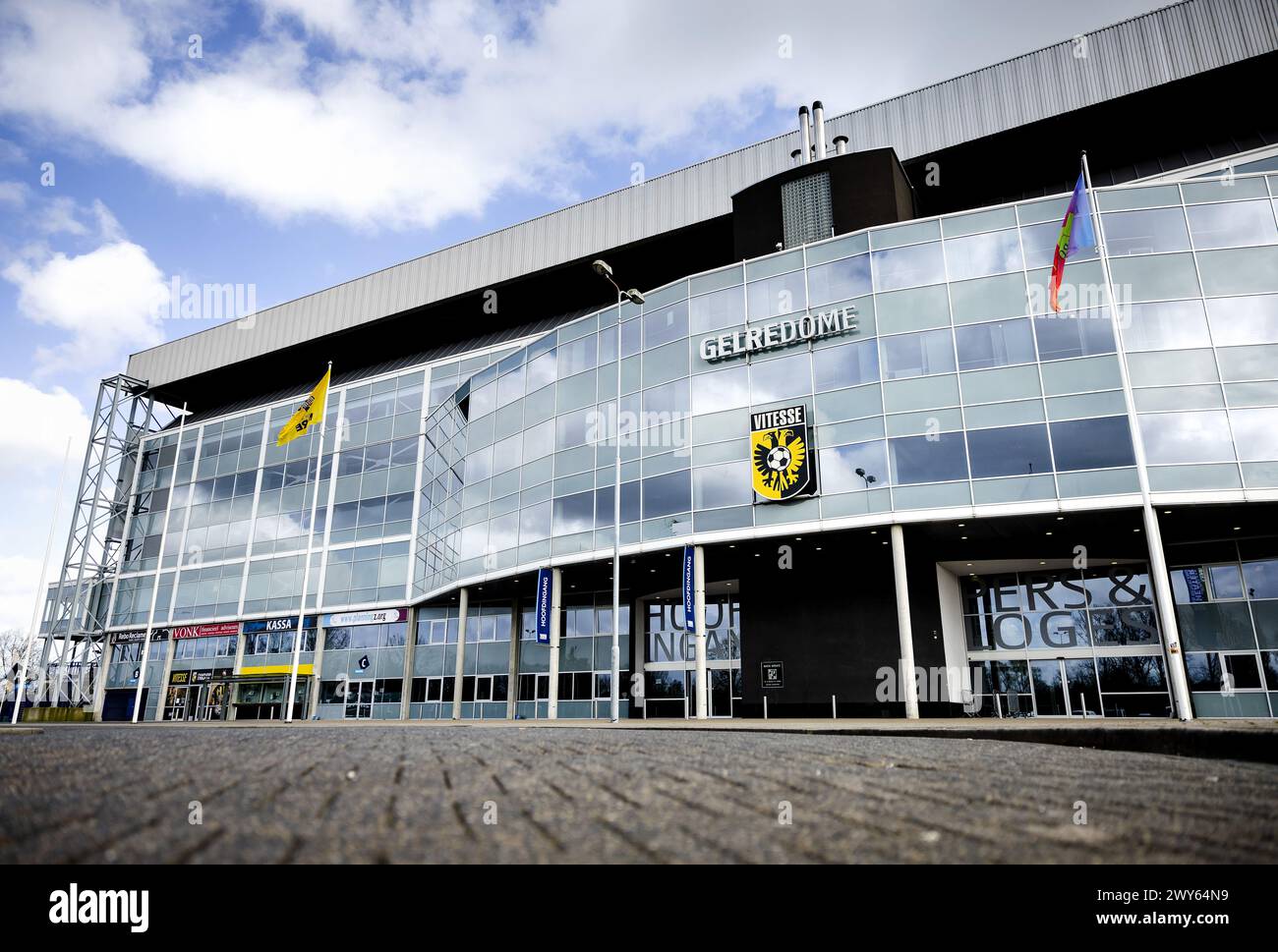 ARNHEM - The GelreDome stadium, home base of football club Vitesse. The football club is concerned about the withdrawal of the professional license. In addition to the financial problems, Vitesse is also having a very difficult year in terms of sport. The club is in seventeenth place and has to fear relegation. ANP SEM VAN DER WAL Stock Photo