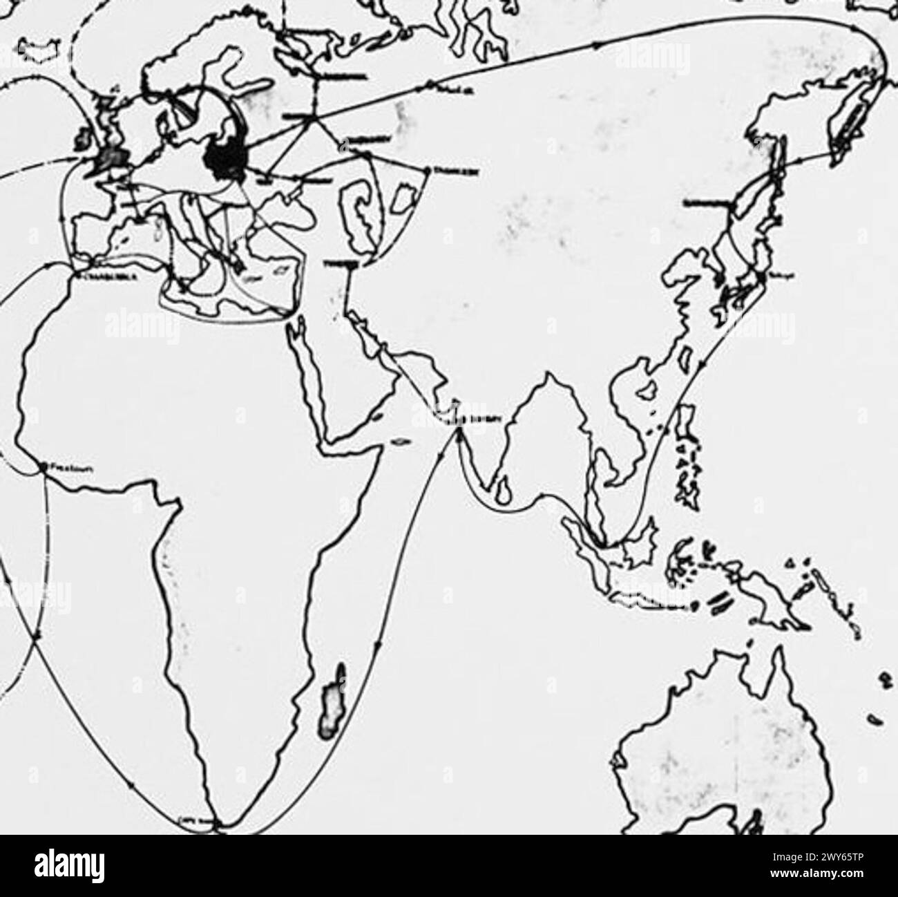 Map of poland 1947 hi-res stock photography and images - Alamy