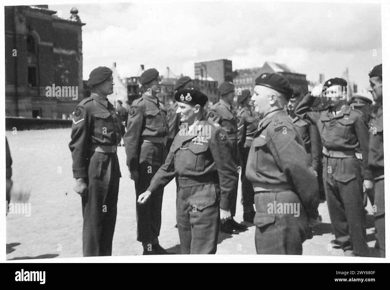 FIELD MARSHAL MONTGOMERY VISITS KIEL - C-in-C seen inspecting and ...