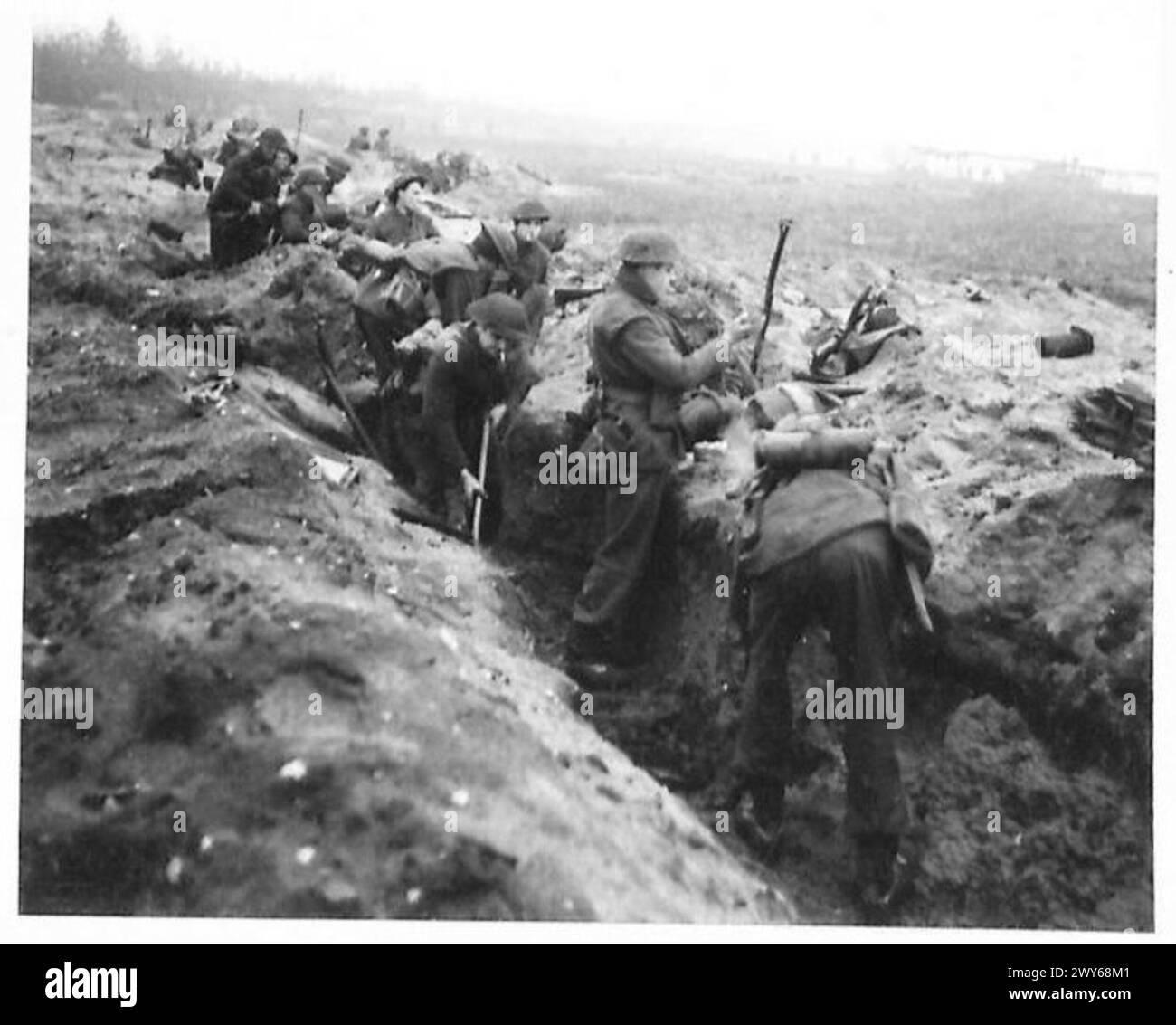German held trenches Black and White Stock Photos & Images - Alamy