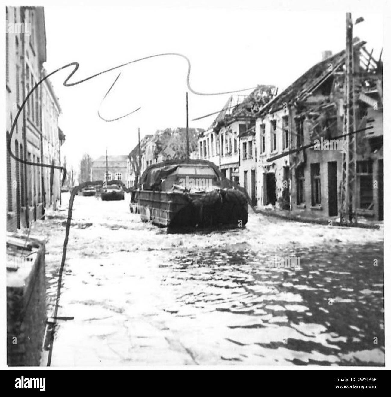 Street water main Cut Out Stock