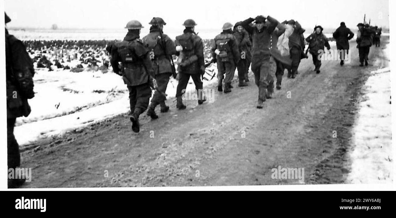 Havert 12 Corps infantry advance toward the village of Havert while captured ...