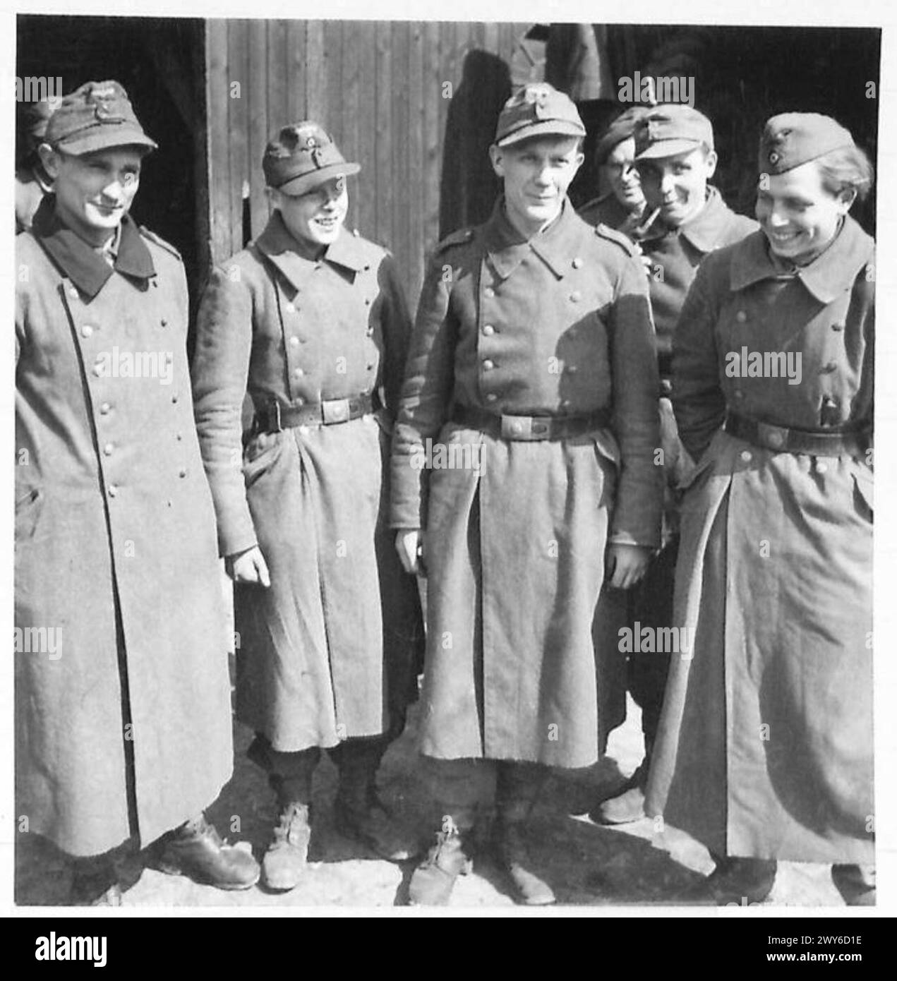MILITARY GOVERNMENT IN BRUCHHAUSEN-VILSEN AND SYKE - 17 year old German Marines who have not had a chance to go to sea. They were called up nine months ago and were captured after only being there for two days. , British Army, 21st Army Group Stock Photo