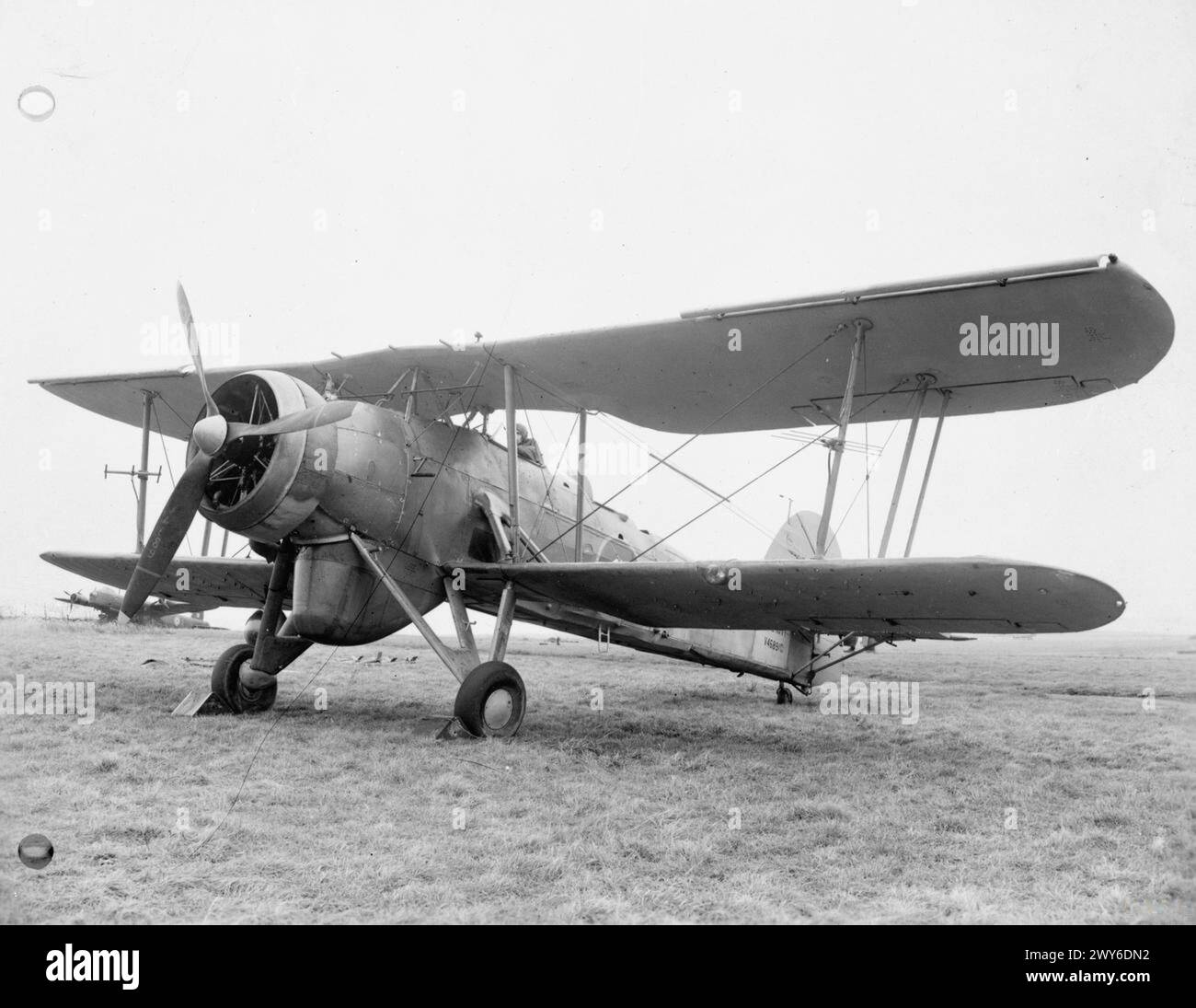 A Fairey Swordfish Mk III torpedo bomber, converted for anti