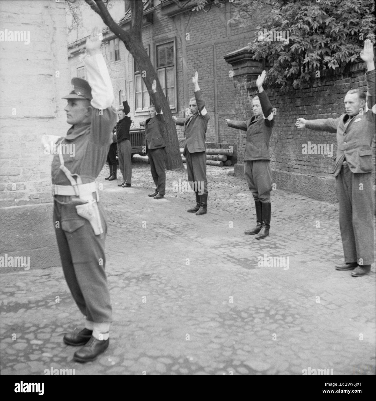 German police recruits at a training school in Burgsteinfurt ...