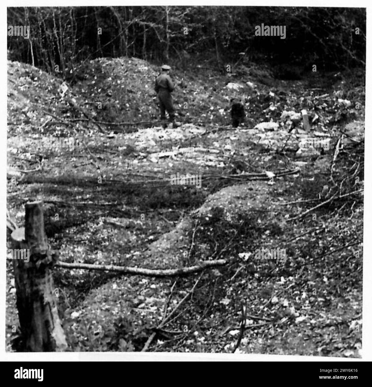 WRECKED FLYING BOMB SITES - The R.A.F. have been bombing flying bomb ...