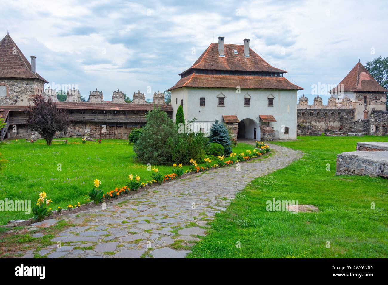 View of the Lazar castle in Lazarea, Romania Stock Photo