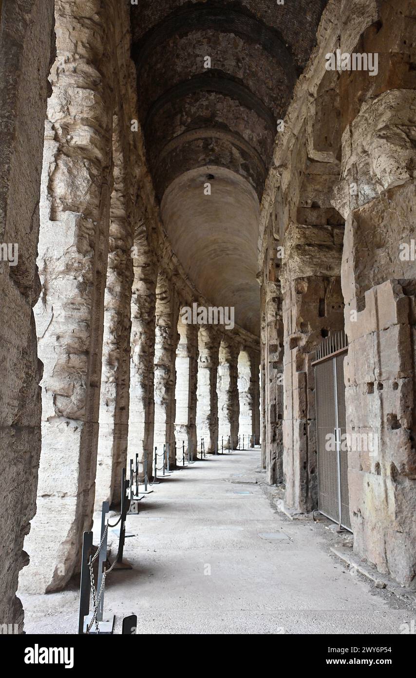 Italy, Rome: the Theater of Marcellus (Teatro di Marcello), an ancient open-air theatre completed in 13 BC and formally inaugurated in 12 BC by the Ro Stock Photo