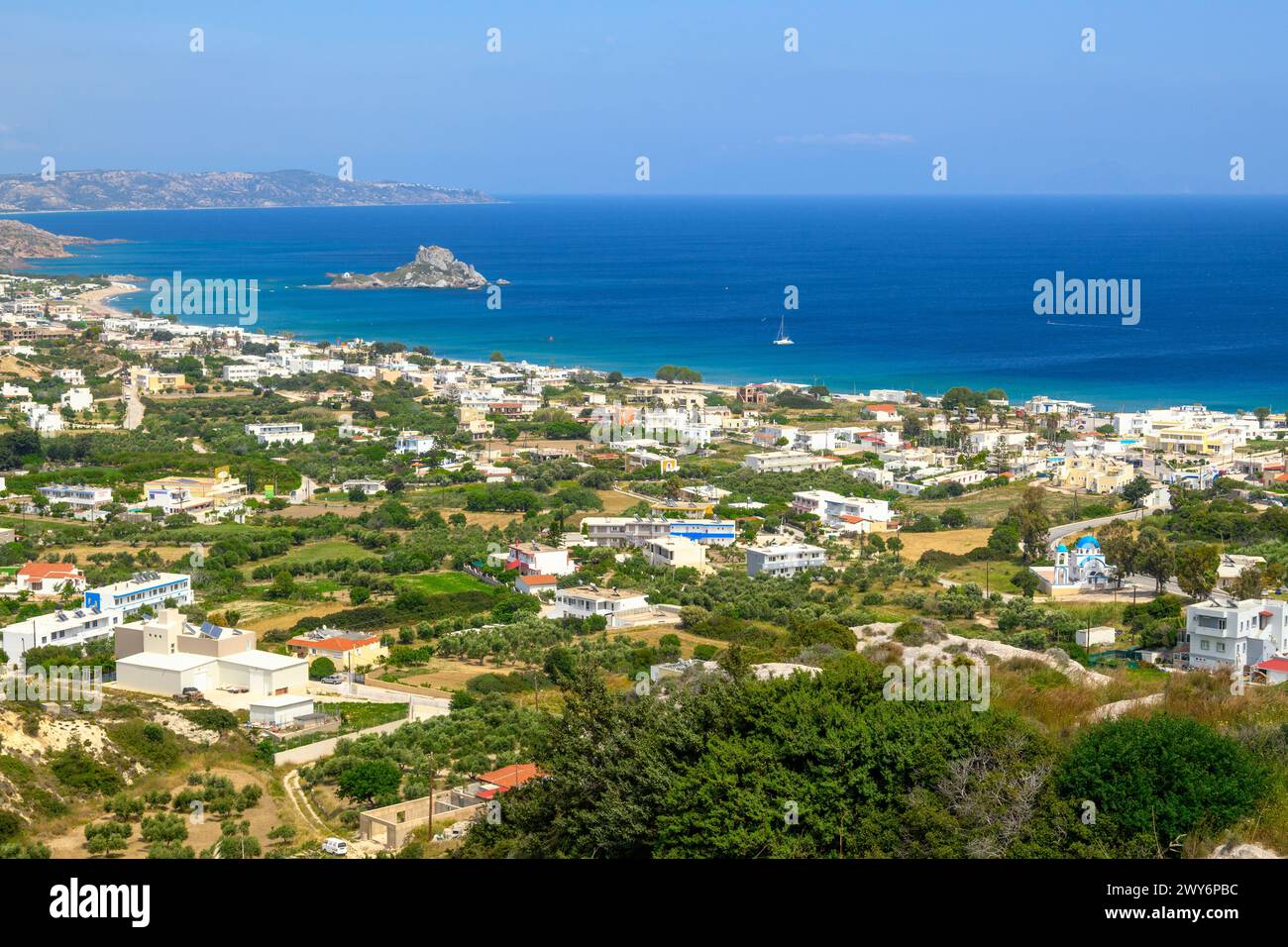 Kefalos village located in the south-west tip of Kos island. Dodecanese, Greece Stock Photo