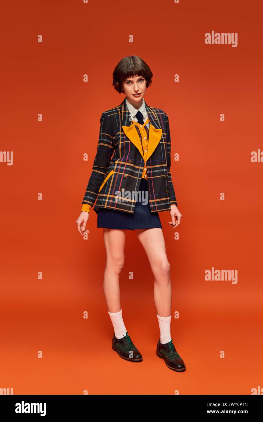 High school uniform girl skirt hi-res stock photography and images - Alamy