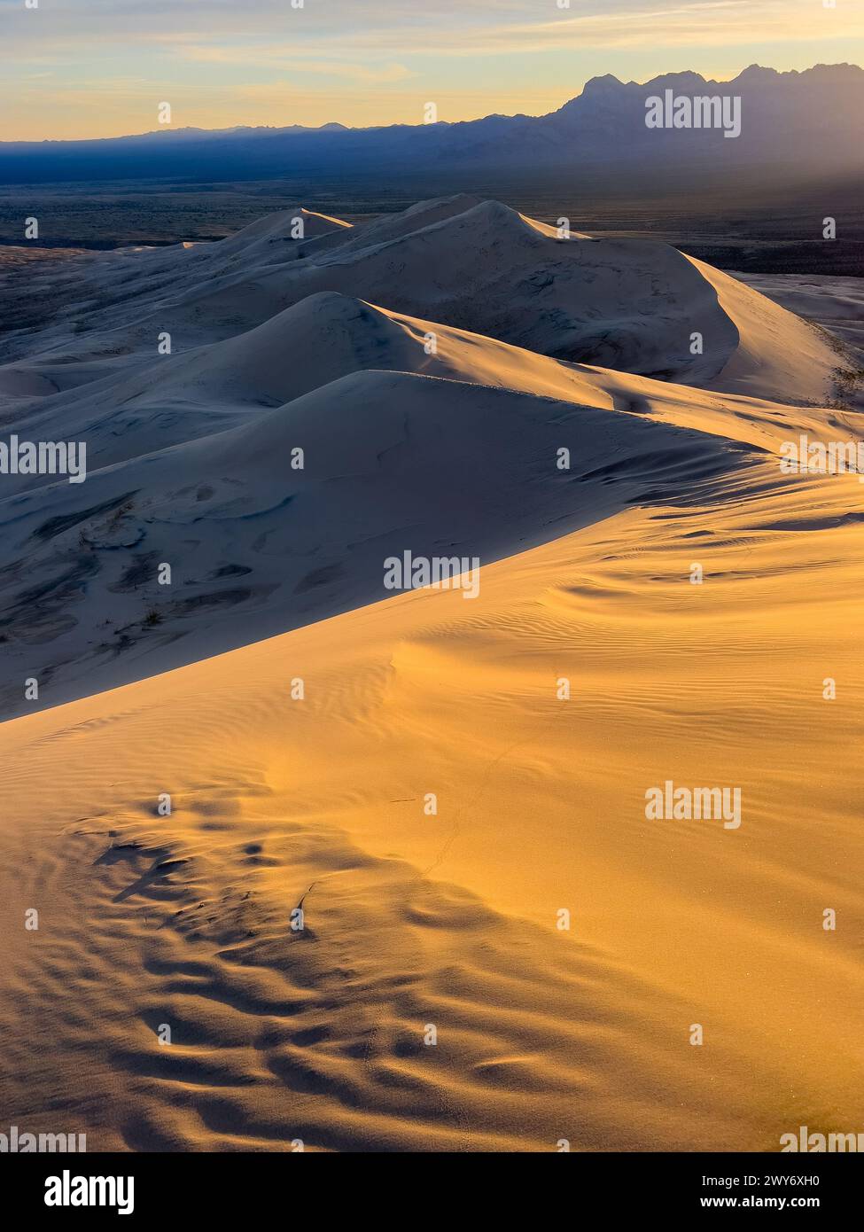 Stunning Kelso Dunes in Mojave National Preserve, California, USA Stock Photo