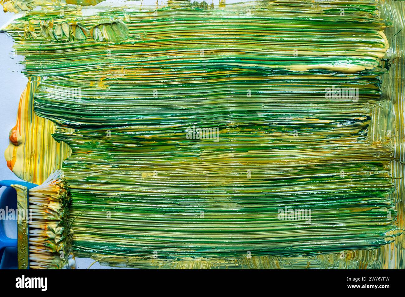 Colorful large box, primarily green, with multi-colored accents Stock ...