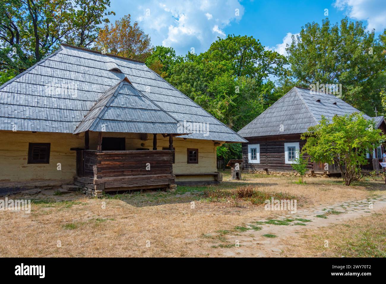 Dimitrie Gusti National Village Museum in Romanian capital Bucharest Stock Photo