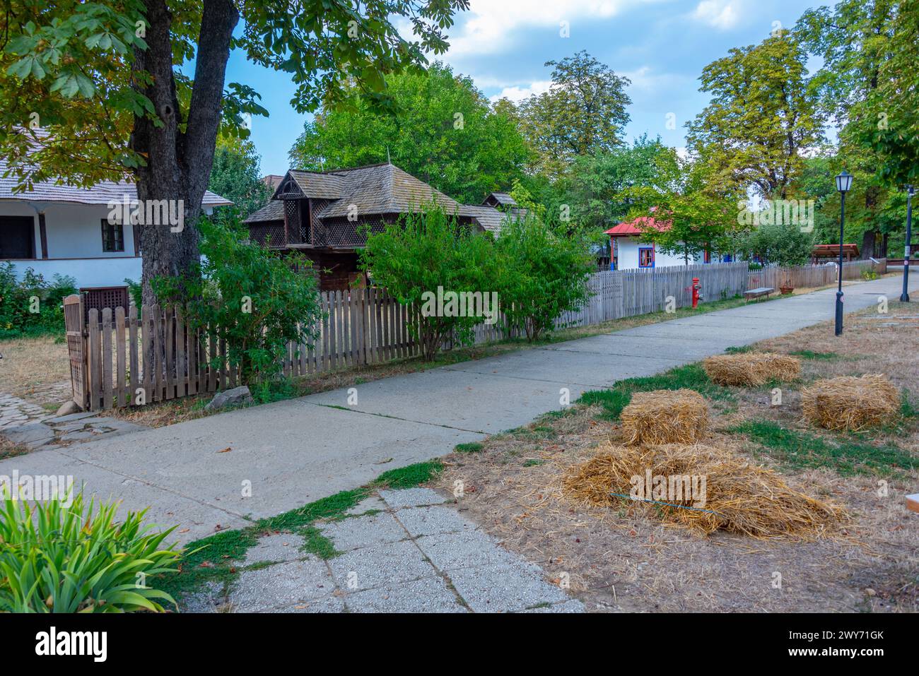 Dimitrie Gusti National Village Museum in Romanian capital Bucharest Stock Photo