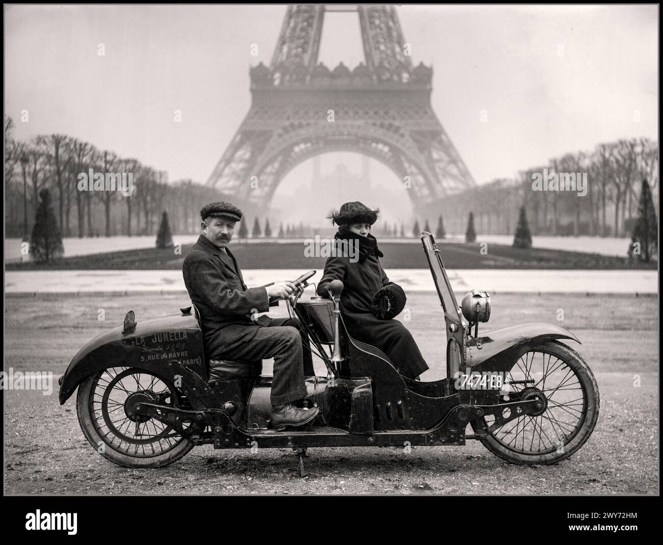 @1910 photo motocyclette française (?) / French (?) motorcycle @1910 photo motocyclette française (?) / French (?) motorcycle
