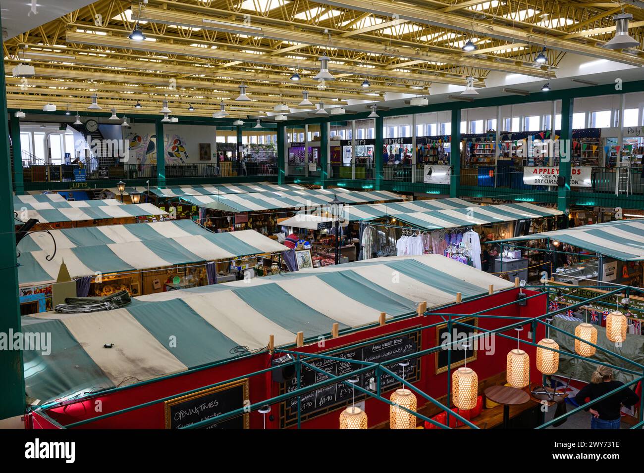 Shrewsbury, UK March 19, 2024; View across the indoor Shrewsbury
