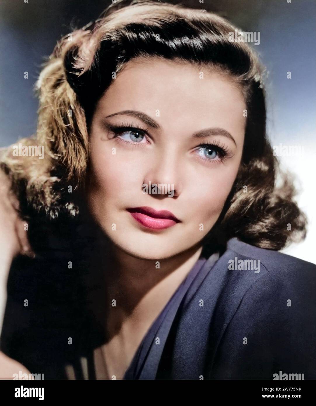 GENE TIERNEY (1920-1991) American film actress about 1948 Stock Photo