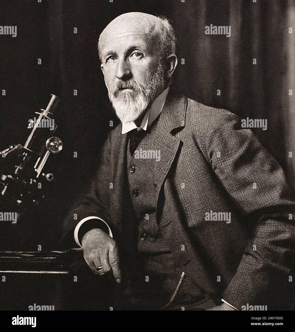 OSCAR HERTWIG (1849-1922) German biologist Stock Photo