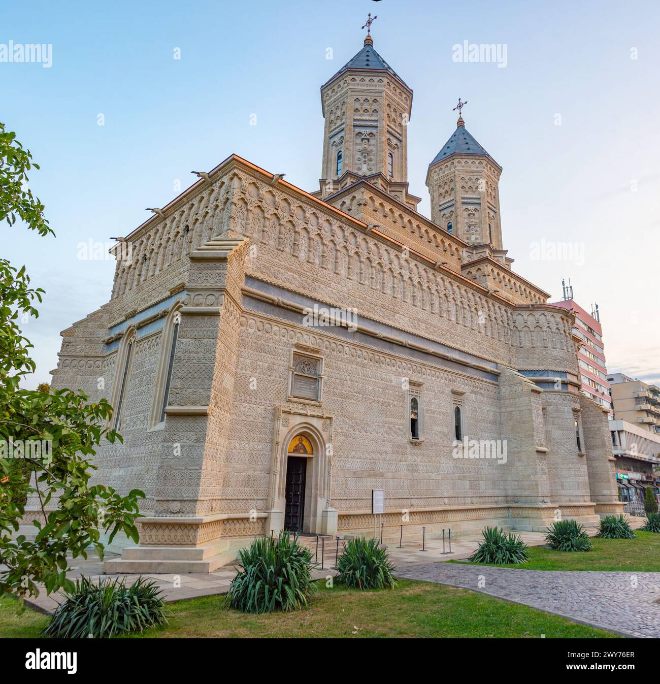 Monastery of the Holy Three Hierarchs in Iasi, Romania Stock Photo