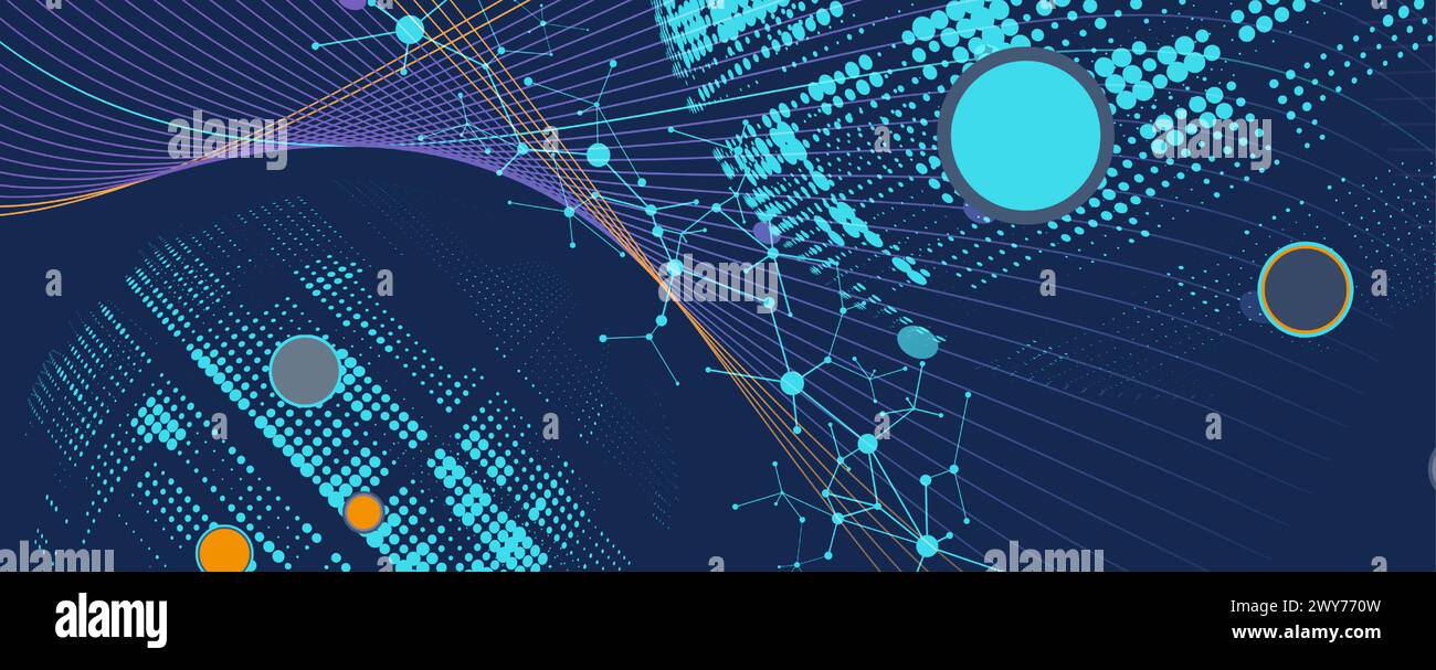 Abstract tech background. Futuristic technology interface for business ...