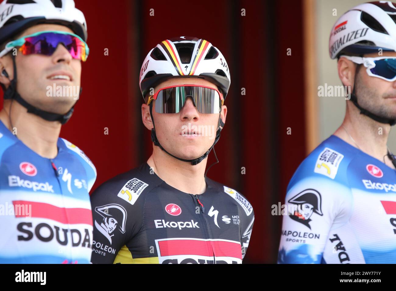 Remco Evenepoel at team presentation before Itzulia Basque Country